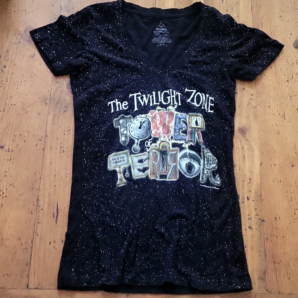 Disney Collector Tower Of Terror V-Neck Tee